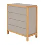 CÔMODA 4 GAVETAS 90 CM X 45 CM KANT - CAMELO/AMÊNDOA - Foto 11