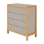 CÔMODA 4 GAVETAS 90 CM X 45 CM KANT - CAMELO/AMÊNDOA - Foto 11