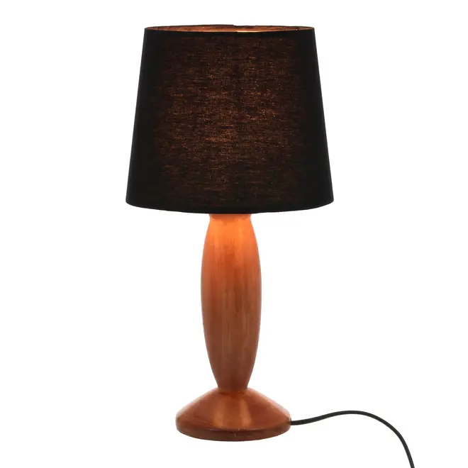 LUMINÁRIA DE MESA CASTILIGHT C/CUP B - NOZES/PRETO - Foto 2
