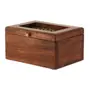 CAIXA DECORATIVA 17 CM X 14 CM X 9 CM BERWICK - NOZES/OURO VELHO - Foto 2