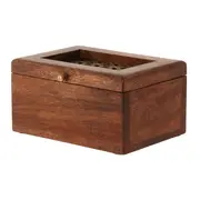 CAIXA DECORATIVA 17 CM X 14 CM X 9 CM BERWICK - NOZES/OURO VELHO - Foto 2