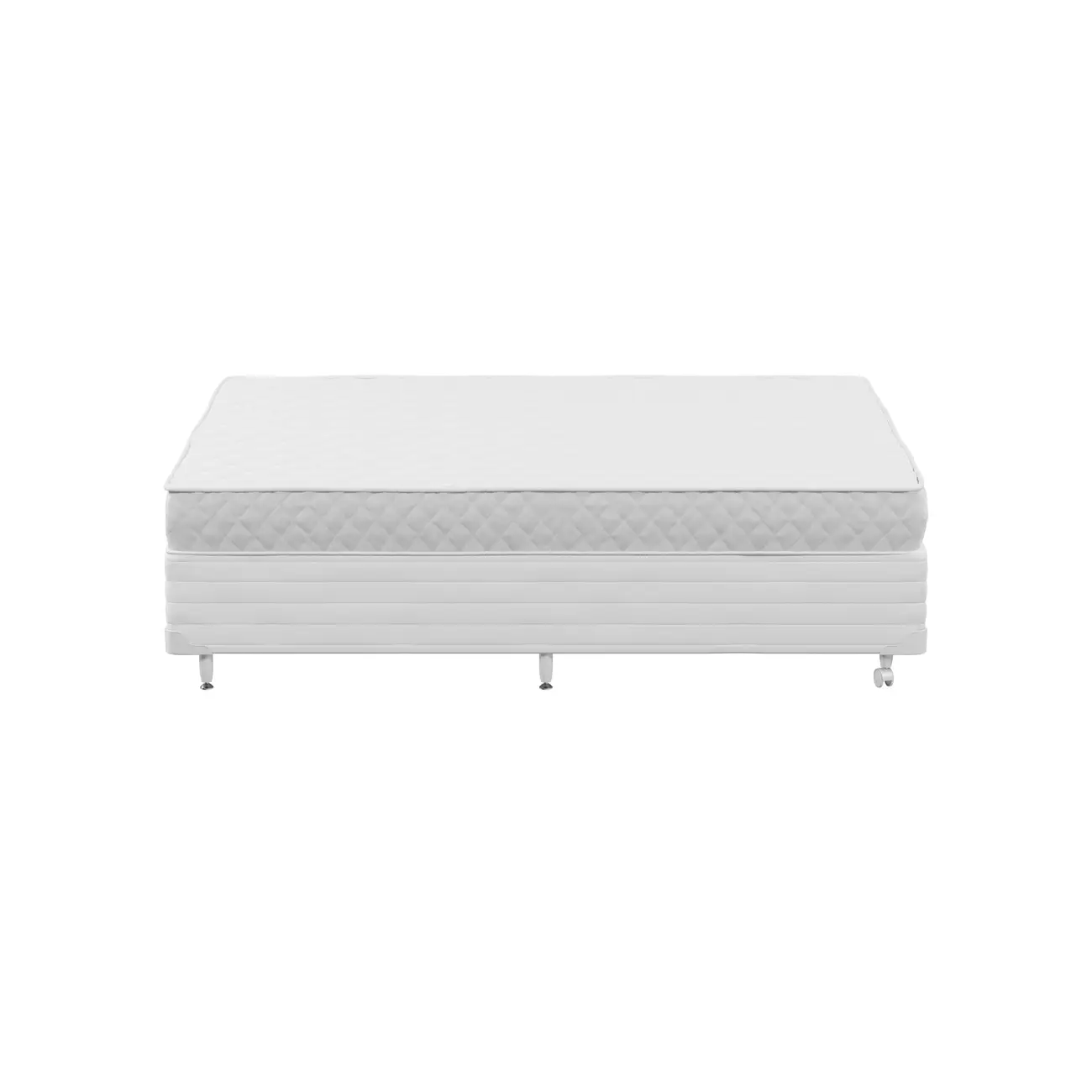 CAMA BOX QUEEN 158 MAX DOSS - BRANCO/BRANCO - Foto 2