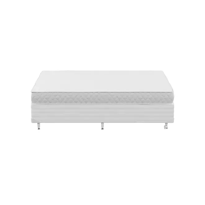 CAMA BOX QUEEN 158 MAX DOSS - BRANCO/BRANCO - Foto 2