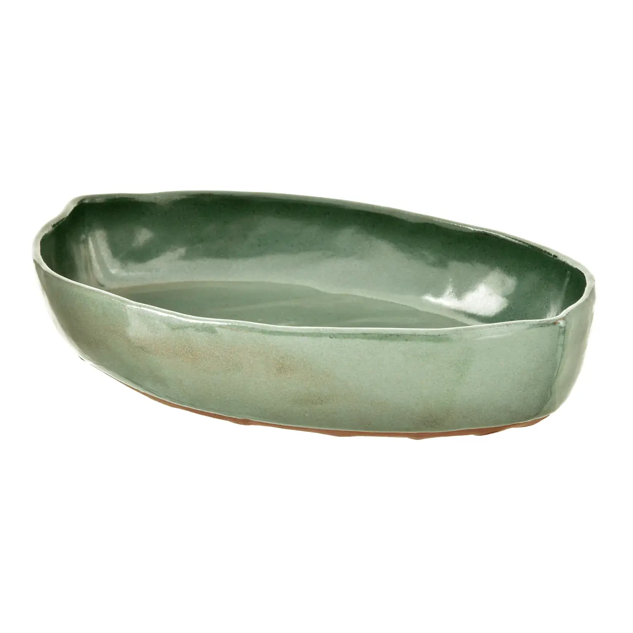 TRAVESSA OVAL 33 CM X 23 CM FOLHA - VERDE - Foto 3