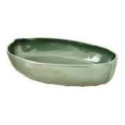 TRAVESSA OVAL 33 CM X 23 CM FOLHA - VERDE - Foto 3