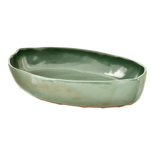 TRAVESSA OVAL 33 CM X 23 CM FOLHA - VERDE - Foto 3