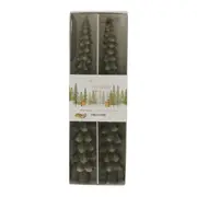KIT COM 2 VELAS CASTIÇAL VILAREJO NOEL ÁRVORE - CIPRESTE - Foto 1