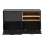 ARMÁRIO PARA ESCRITÓRIO BAIXO 3 PORTAS BASCULANTES ALETA - KONKRET/OAK TAMMI - Foto 3