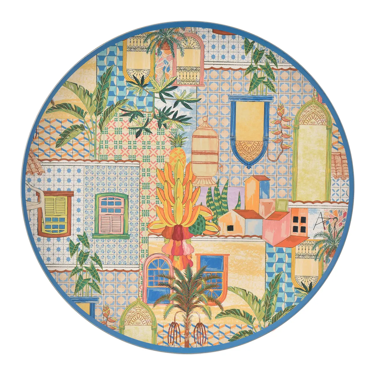 SOUSPLAT SAUDADE TROPICAL - AZUL HISTÓRICO/MULTICOR - Foto 1