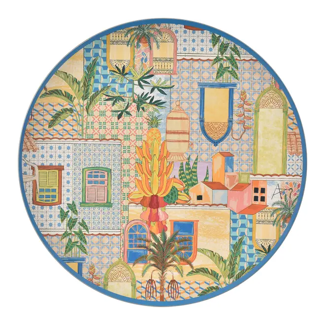 SOUSPLAT SAUDADE TROPICAL - AZUL HISTÓRICO/MULTICOR - Foto 1
