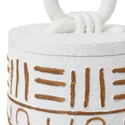 CAIXA 15 CM X 15 CM X 20 CM LIWALE - BRANCO/CANELA DO CEILÃO - Foto 7