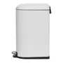 LIXEIRA COM PEDAL 40 L GIBBOUS - BRANCO BRILHANTE/INOX - Foto 3