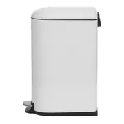 LIXEIRA COM PEDAL 40 L GIBBOUS - BRANCO BRILHANTE/INOX - Foto 3