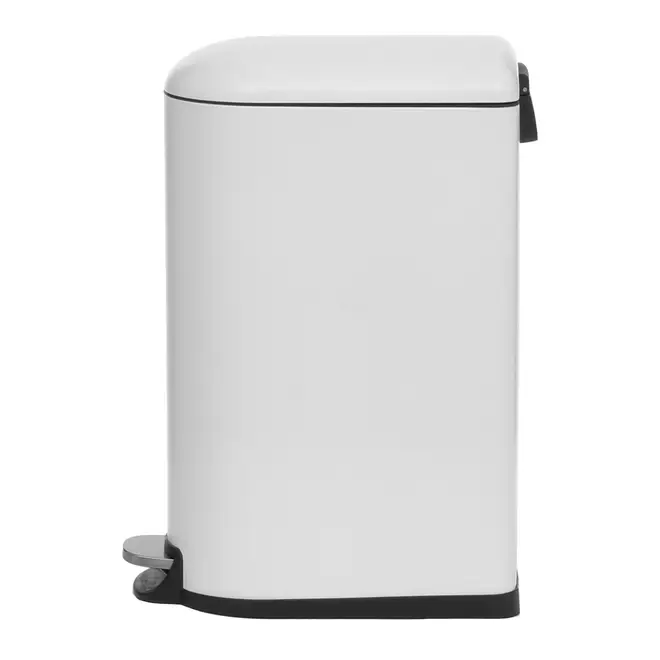LIXEIRA COM PEDAL 40 L GIBBOUS - BRANCO BRILHANTE/INOX - Foto 3