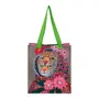 SACOLA REUTILIZÁVEL FANTASIA TROPICAL - ROSA/VERDE - Foto 2