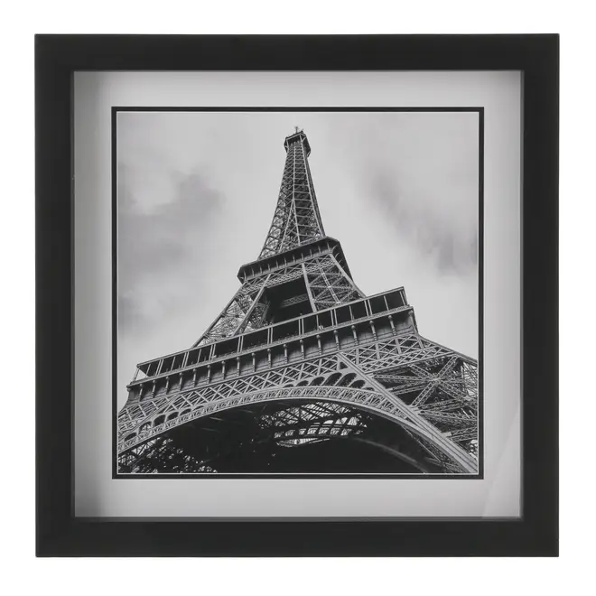 QUADRO 30 CM X 30 CM TOUR EIFFEL - PRETO/BRANCO - Foto 1