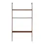 ESTANTE/DIVISÓRIA PARA TV DE ATÉ 60 POLEGADAS PAREDE/TETO 1,46 M X 2,41 M/2,80 M LIBRERIA - NOZES/PRETO - Foto 1