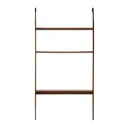 ESTANTE/DIVISÓRIA PARA TV DE ATÉ 60 POLEGADAS PAREDE/TETO 1,46 M X 2,41 M/2,80 M LIBRERIA - NOZES/PRETO - Foto 1