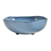 SALADEIRA BAIXA 27 CM JITIRANA - AZUL HISTÓRIO/ARGILA - Foto 1