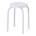 BRANCO/BRANCO - BANCO EMPILHÁVEL BAIXO TUBULAR