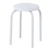 BANQUINHO EMPILHÁVEL TUBULAR - BRANCO/BRANCO - Foto 1