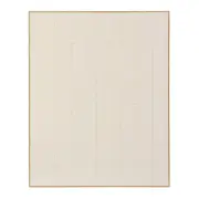 QUADRO 80 CM X 1 M LINEN SQUARE - MADEIRA/BRANCO - Foto 1