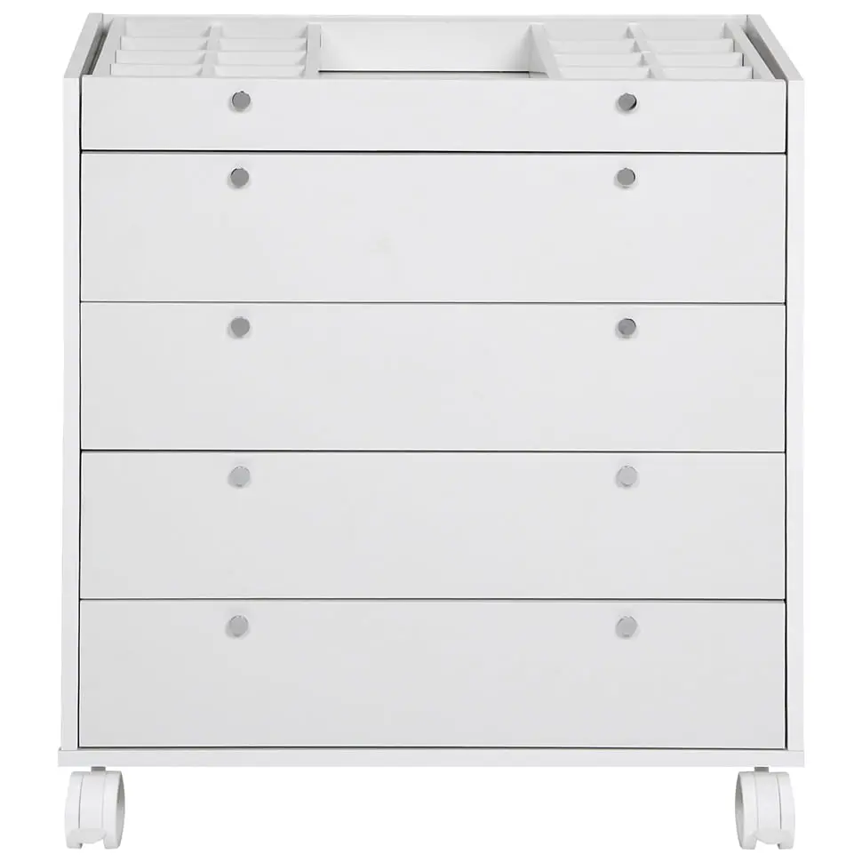 NAMI ESTRUTURA CÔMODA 5 GAVETAS 80X45 - BRANCO - Foto 1