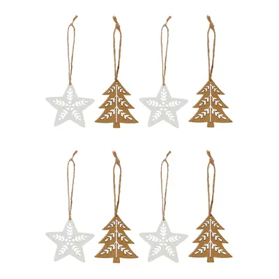 KIT COM 8 PINGENTES VILAREJO NOEL