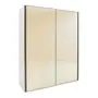 GUARDA-ROUPA DE CASAL 2 PORTAS DE CORRER COUTURE - BEGE/BRONZE - Foto 6
