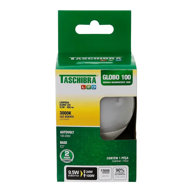 LÂMPADA GLOBO LED 100 9,5W 3000K 127/220V - BRANCO - Foto 2