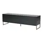 RACK 2 PORTAS DE CORRER/2 GAVETAS 1,80 M X 45 CM STREET - KONKRET/INCOLOR - Foto 10
