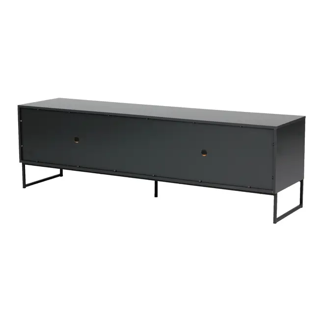 RACK 2 PORTAS DE CORRER/2 GAVETAS 1,80 M X 45 CM STREET - KONKRET/INCOLOR - Foto 10