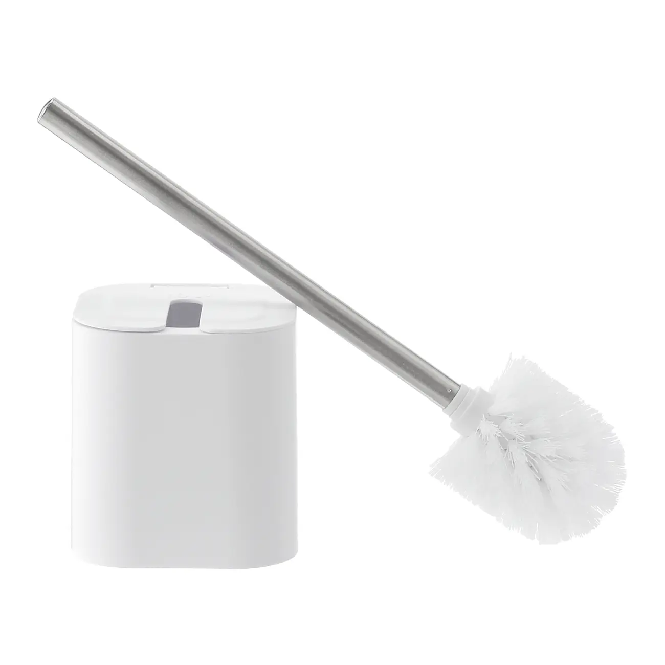 ESCOVA PARA BANHEIRO ZICHY - BRANCO/INOX - Foto 4