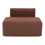 MÓDULO SOFÁ 1 LUGAR ASSENTO 1,05 M SHIRO - RUBY MOCHA - Foto 6