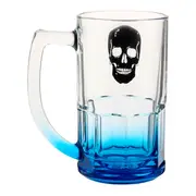 CANECA CERVEJA 340 ML CAVEIRA - INCOLOR/AZUL - Foto 2