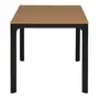 MESA 1,65 M X 80 CM SUMMERLAND - PRETO/NOZES - Foto 3