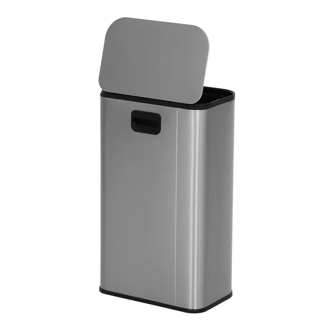LIXEIRA COM PEDAL 30 L LEXING - INOX/PRETO - Foto 7