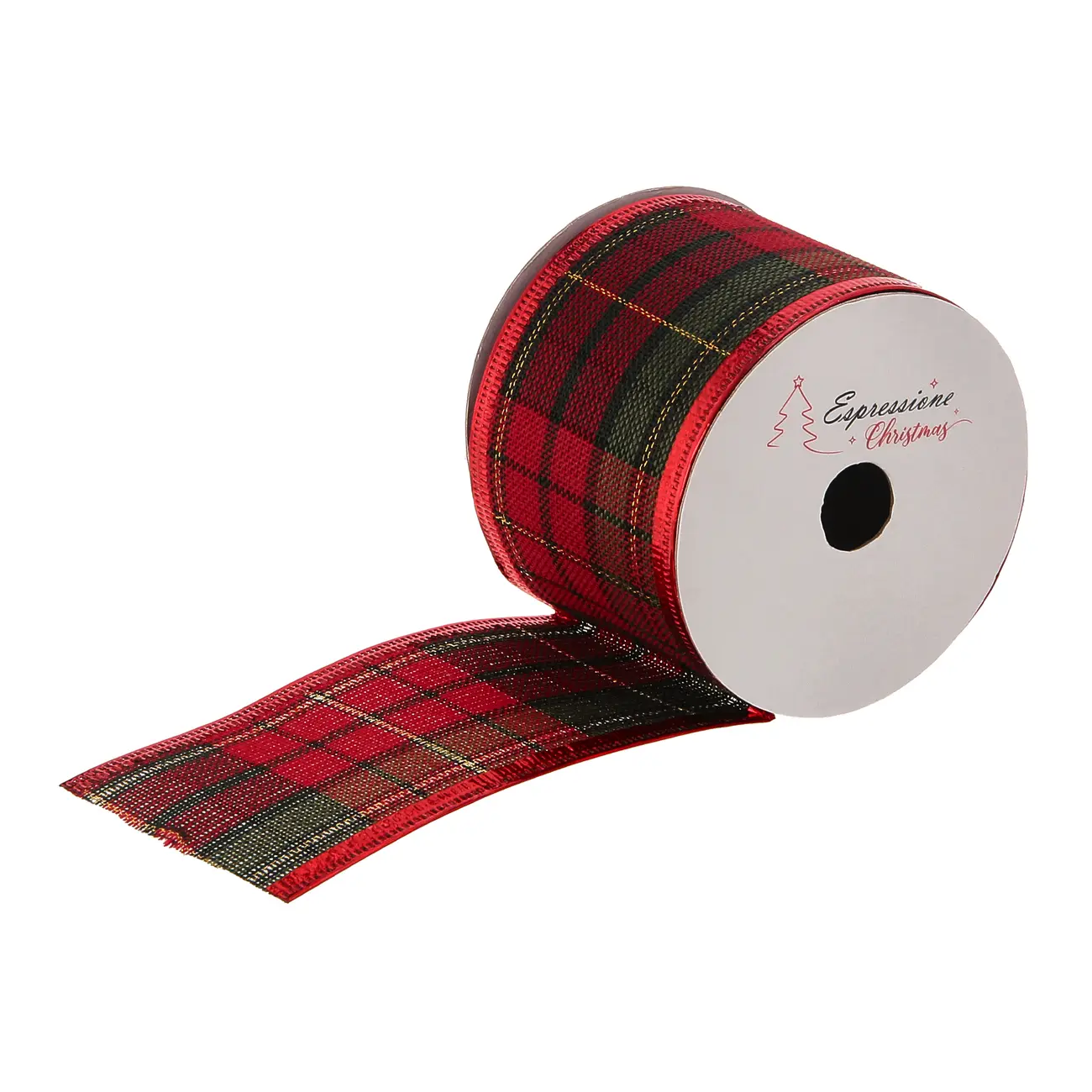 FITA DECORATIVA XADREZ 9 M BORDAR, AMAR E CELEBRAR - VERMELHO/VERDE - Foto 1