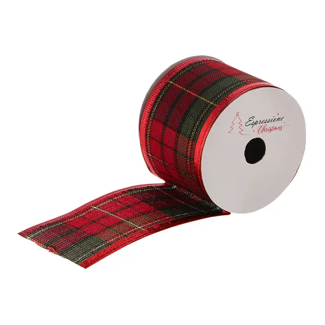 FITA DECORATIVA XADREZ 9 M BORDAR, AMAR E CELEBRAR - VERMELHO/VERDE - Foto 1