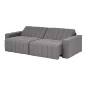 SOFÁ-CAMA RETRÁTIL E RECLINÁVEL 3 LUGARES SNOOZE - CINZA - Foto 6