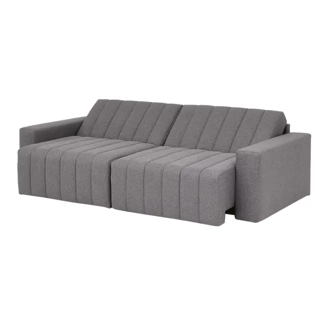 SOFÁ-CAMA RETRÁTIL E RECLINÁVEL 3 LUGARES SNOOZE - CINZA - Foto 6
