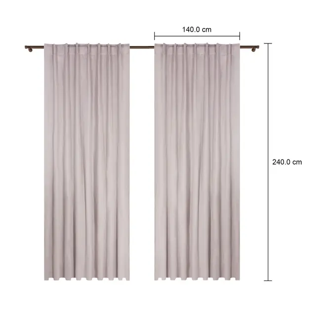 CORTINA BLACKOUT 100% 2 PEÇAS 1,40 M X 2,40 M INDALS - CINZA - Foto 2