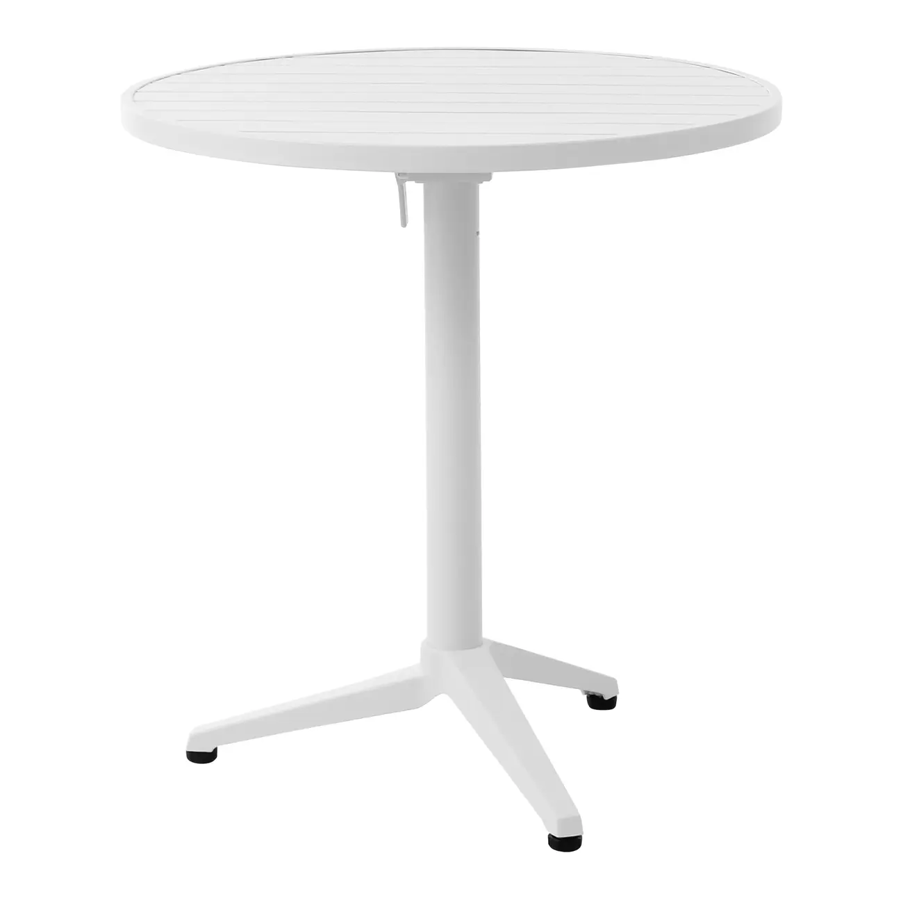 MESA PARA ÁREA EXTERNA DOBRÁVEL REDONDA 70 CM CRUISE - BRANCO - Foto 1