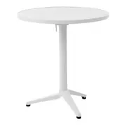 MESA PARA ÁREA EXTERNA DOBRÁVEL REDONDA 70 CM CRUISE - BRANCO - Foto 1