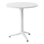 MESA PARA ÁREA EXTERNA DOBRÁVEL REDONDA 70 CM CRUISE - BRANCO - Foto 1