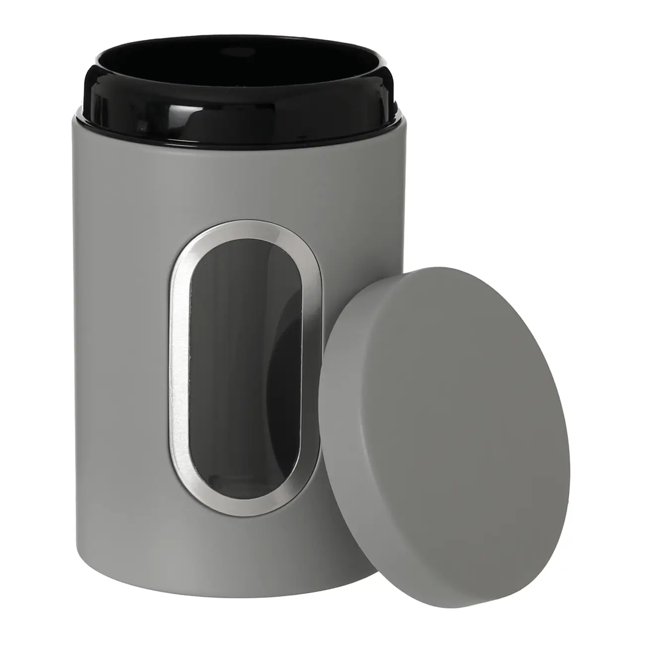 POTE HERMÉTICO 1,2 L CAPSULE - CINZA/INCOLOR - Foto 4