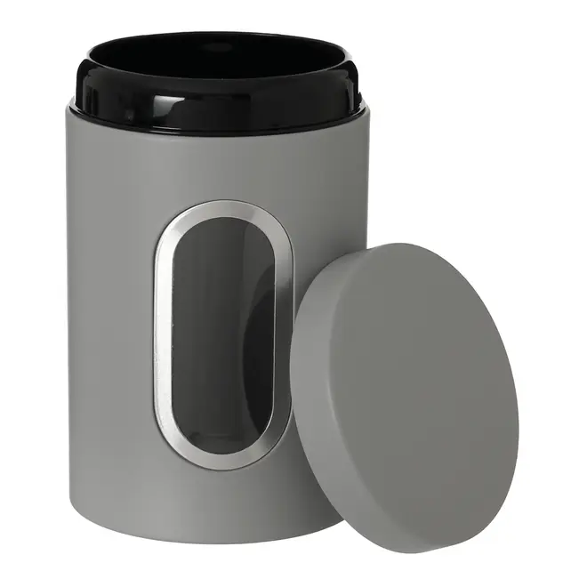 POTE HERMÉTICO 1,2 L CAPSULE - CINZA/INCOLOR - Foto 4