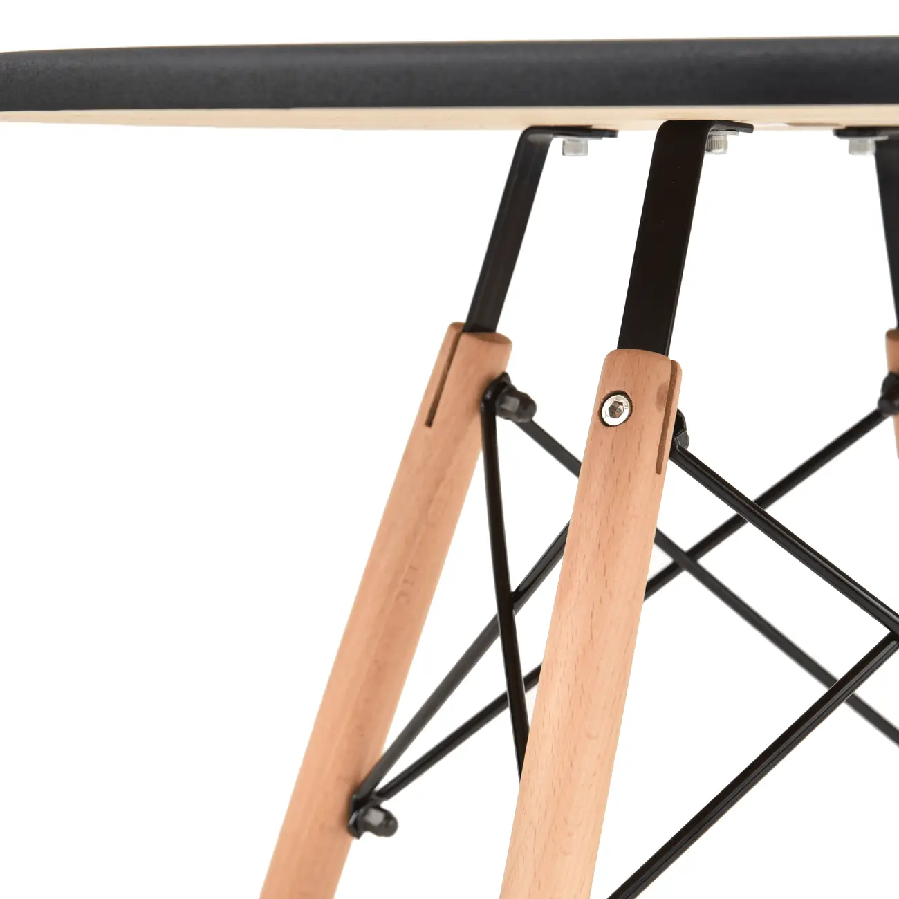 MESA INFANTIL REDONDA 60 CM EASY WOOD - FAIA/PRETO - Foto 4