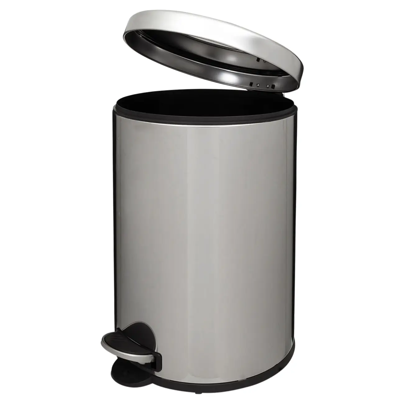 LIXEIRA COM PEDAL 20 L HOYT - INOX/PRETO - Foto 13