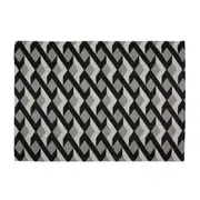 TAPETE 1,32 M X 2 M VERZZO - PRETO/CINZA - Foto 1